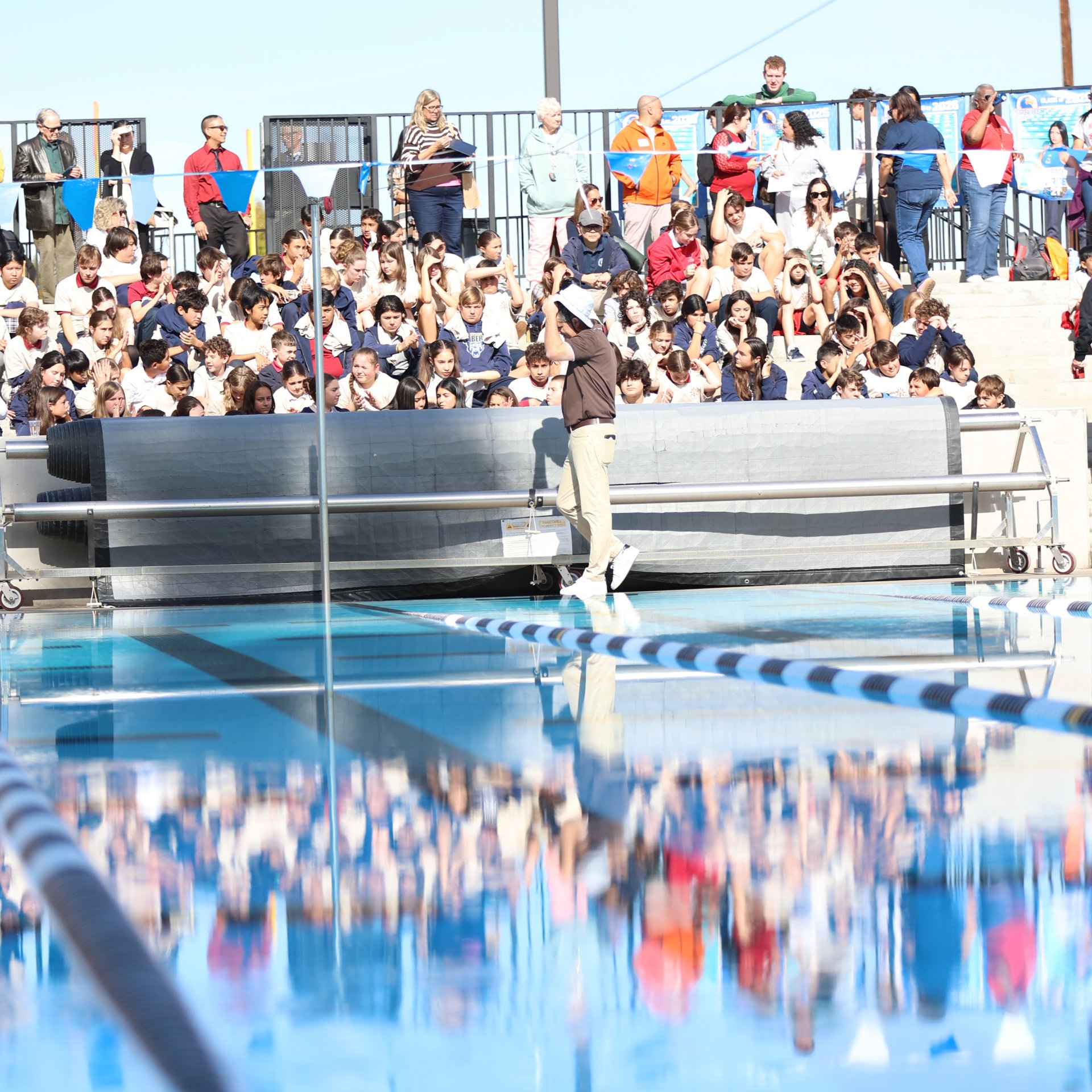 Contestants waiting to race their boats in the 4th Annual Crespi Regatta.